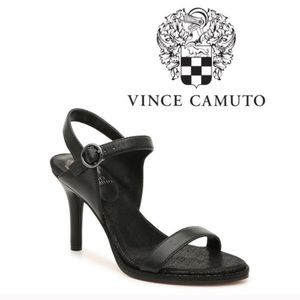 Vince Camuto Lynona Heels, Black, Size 7